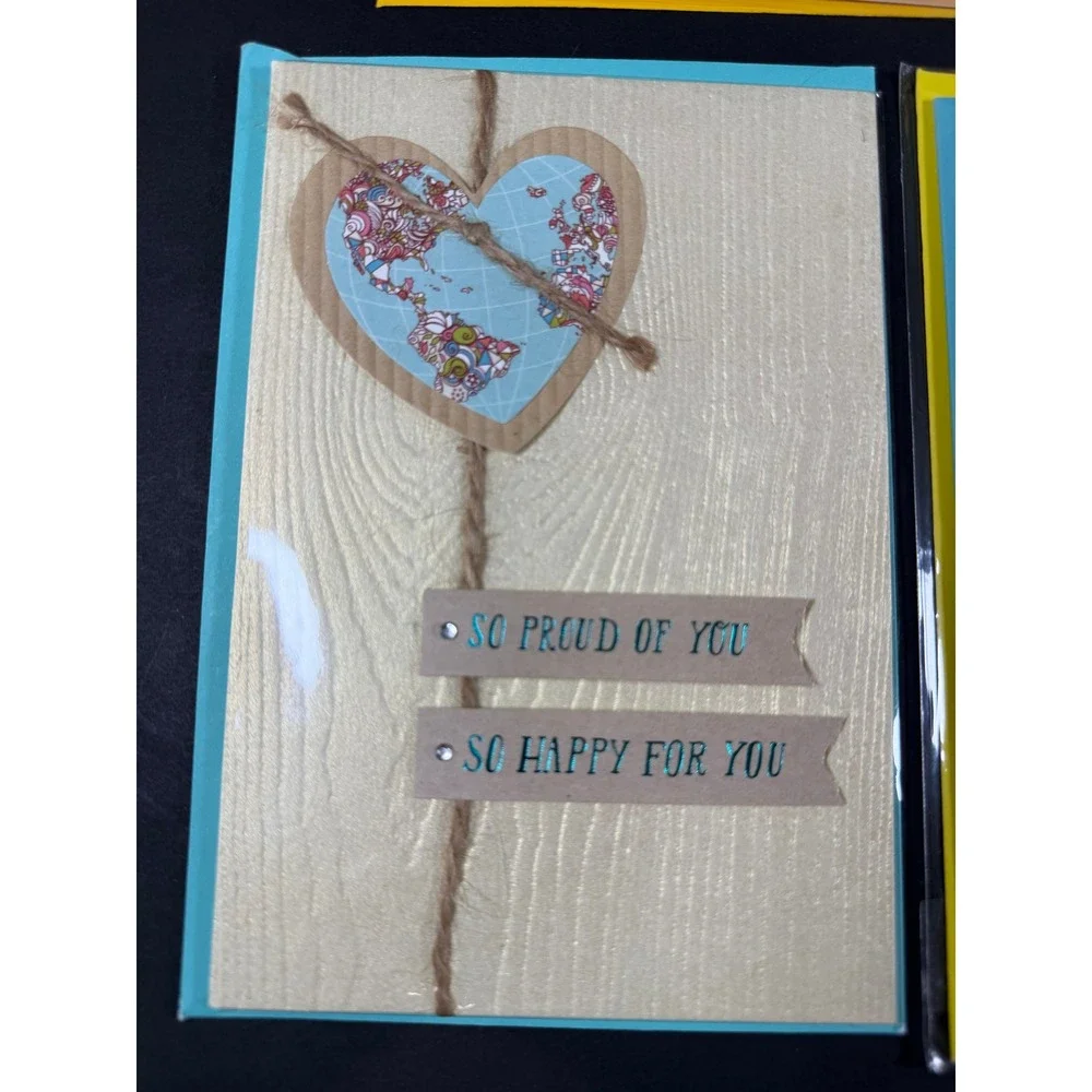 New Greeting Cards Bundle Lot of 5 Birthday Grad Mom Embellished Sequins Thoreau
